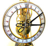 Scissors Pendulum Skeleton Clock